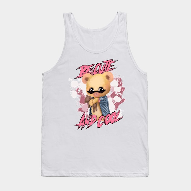 bear cute cool Tank Top by Mako Design 